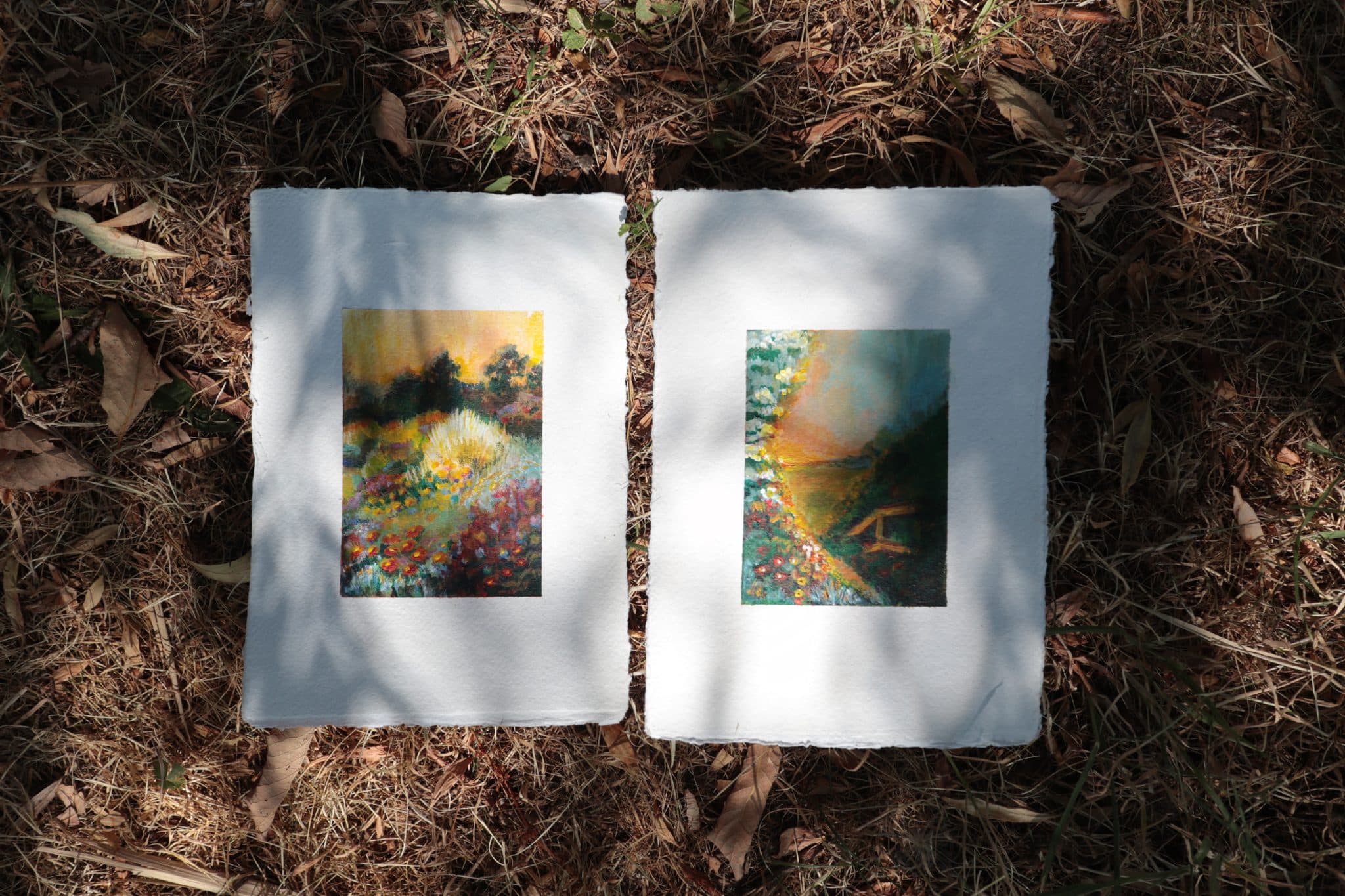 Finished pair drying